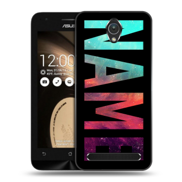 Пластиковый чехол на ASUS ZenFone Go 4.5 с принтом NAME