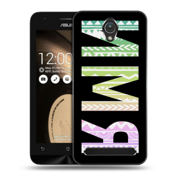 Пластиковый чехол на ASUS ZenFone Go 4.5 с принтом ИМЯ
