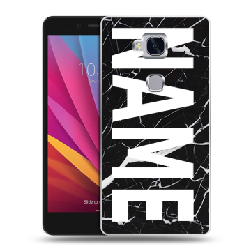 Силиконовый чехол на Huawei Honor 5X с принтом NAME