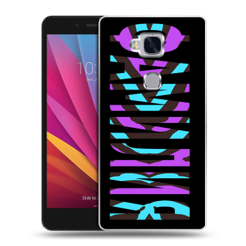 Силиконовый чехол на Huawei Honor 5X с принтом ФАМИЛИЯ