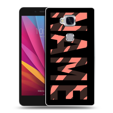 Силиконовый чехол на Huawei Honor 5X с принтом NAME