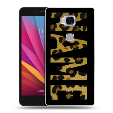 Силиконовый чехол на Huawei Honor 5X с принтом NAME