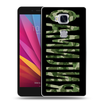 Силиконовый чехол на Huawei Honor 5X с принтом ФАМИЛИЯ