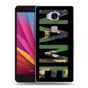 Силиконовый чехол на Huawei Honor 5X с принтом NAME