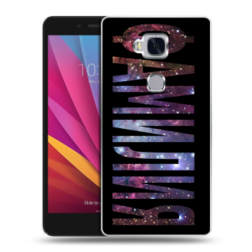 Силиконовый чехол на Huawei Honor 5X с принтом ФАМИЛИЯ