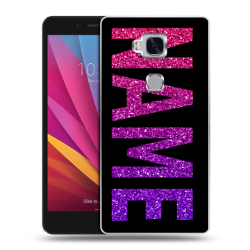 Силиконовый чехол на Huawei Honor 5X с принтом NAME