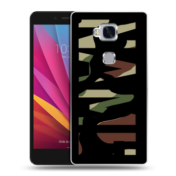 Силиконовый чехол на Huawei Honor 5X с принтом NAME