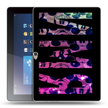 Силиконовый чехол на Huawei MediaPad M2 10 с принтом ИМЯ