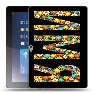 Силиконовый чехол на Huawei MediaPad M2 10 с принтом ИМЯ