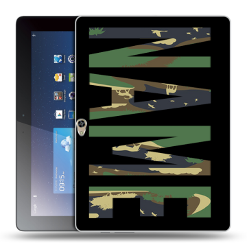Силиконовый чехол на Huawei MediaPad M2 10 с принтом NAME