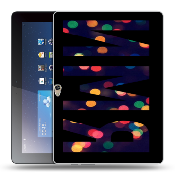 Силиконовый чехол на Huawei MediaPad M2 10 с принтом ИМЯ