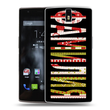 Силиконовый чехол на OnePlus One с принтом ФАМИЛИЯ