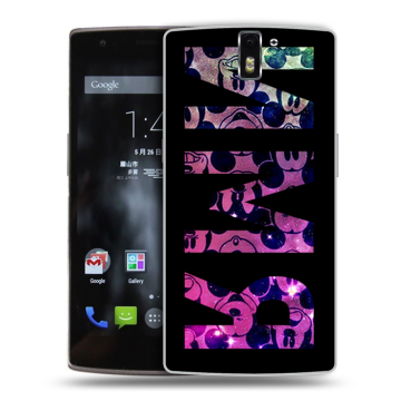 Силиконовый чехол на OnePlus One с принтом ИМЯ