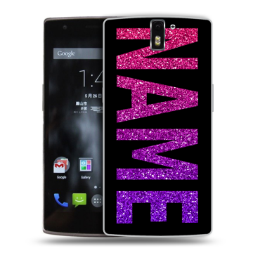 Силиконовый чехол на OnePlus One с принтом NAME
