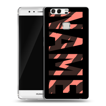 Силиконовый чехол на Huawei P9 с принтом NAME