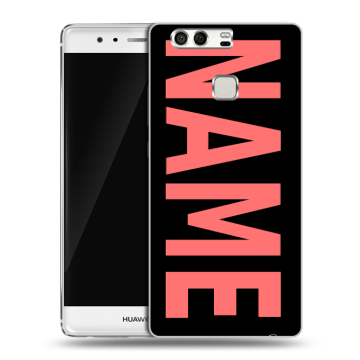 Силиконовый чехол на Huawei P9 с принтом NAME