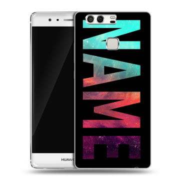 Силиконовый чехол на Huawei P9 с принтом NAME