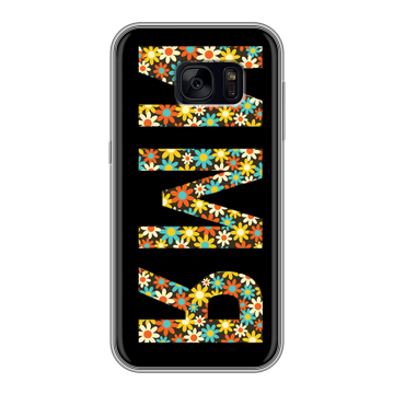 Силиконовый чехол на Samsung Galaxy S7 Edge с принтом ИМЯ