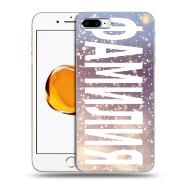 Силиконовый чехол на Iphone 7 Plus с принтом ФАМИЛИЯ