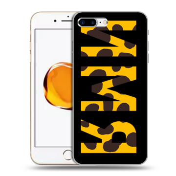 Силиконовый чехол на Iphone 7 Plus с принтом ИМЯ