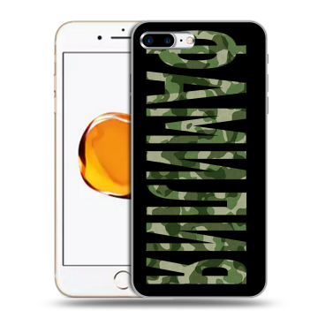 Силиконовый чехол на Iphone 7 Plus с принтом ФАМИЛИЯ