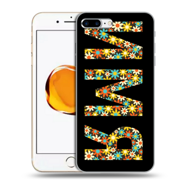 Силиконовый чехол на Iphone 7 Plus с принтом ИМЯ