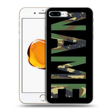 Силиконовый чехол на Iphone 7 Plus с принтом NAME