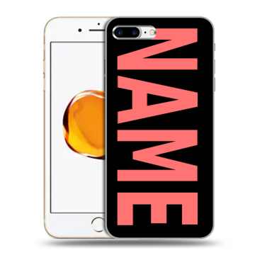 Силиконовый чехол на Iphone 7 Plus с принтом NAME
