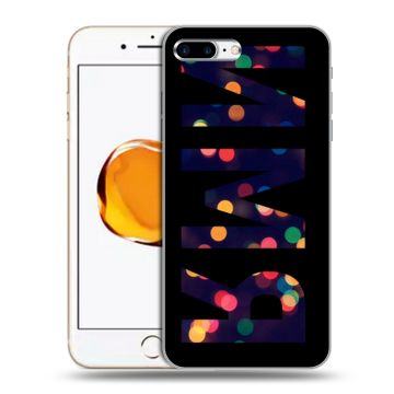 Силиконовый чехол на Iphone 7 Plus с принтом ИМЯ