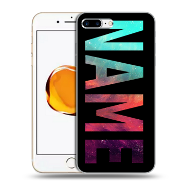 Силиконовый чехол на Iphone 7 Plus с принтом NAME
