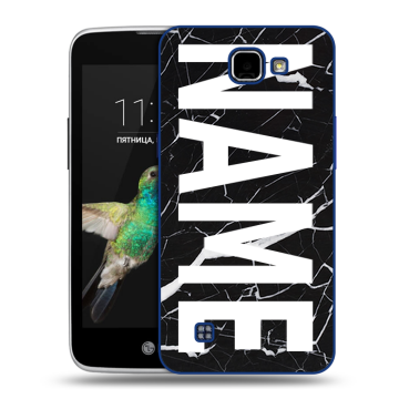 Пластиковый чехол на LG K4 с принтом NAME