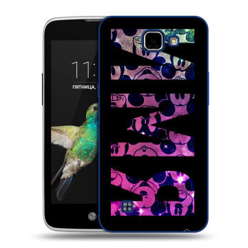 Пластиковый чехол на LG K4 с принтом ИМЯ