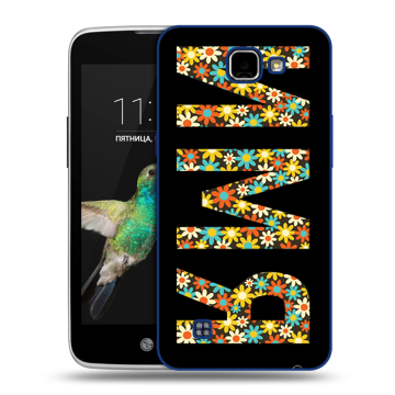 Пластиковый чехол на LG K4 с принтом ИМЯ