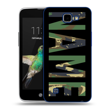 Пластиковый чехол на LG K4 с принтом NAME