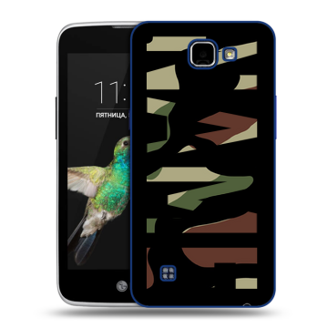 Пластиковый чехол на LG K4 с принтом NAME