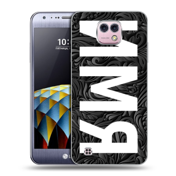 Силиконовый чехол на LG X cam с принтом ИМЯ