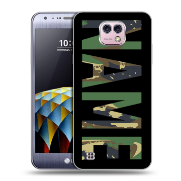 Силиконовый чехол на LG X cam с принтом NAME