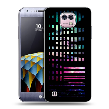 Силиконовый чехол на LG X cam с принтом ФАМИЛИЯ