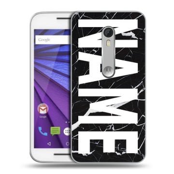 Пластиковый чехол на Lenovo Moto G с принтом NAME