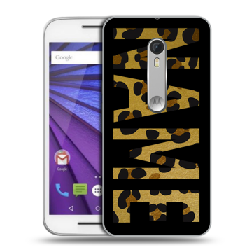 Пластиковый чехол на Lenovo Moto G с принтом NAME