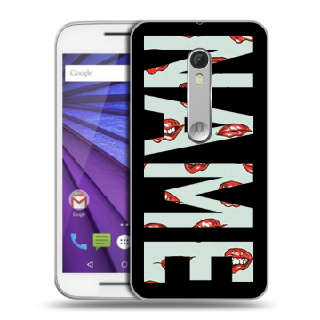 Пластиковый чехол на Lenovo Moto G с принтом NAME