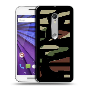 Пластиковый чехол на Lenovo Moto G с принтом NAME