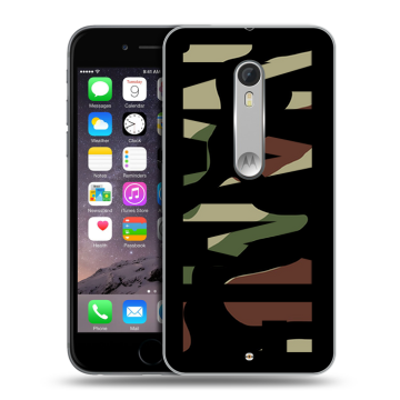 Пластиковый чехол на Lenovo Moto X Style с принтом NAME