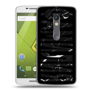 Силиконовый чехол на Lenovo Moto X Play с принтом ФАМИЛИЯ