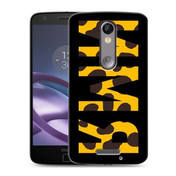 Пластиковый чехол на Lenovo Moto X Force с принтом ИМЯ