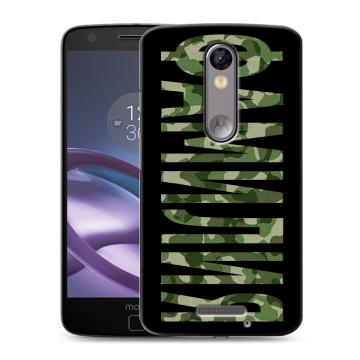Пластиковый чехол на Lenovo Moto X Force с принтом ФАМИЛИЯ
