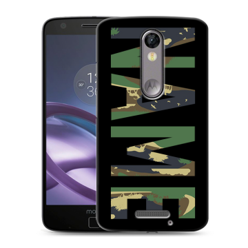 Пластиковый чехол на Lenovo Moto X Force с принтом NAME
