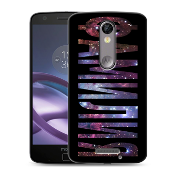 Пластиковый чехол на Lenovo Moto X Force с принтом ФАМИЛИЯ