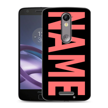 Пластиковый чехол на Lenovo Moto X Force с принтом NAME