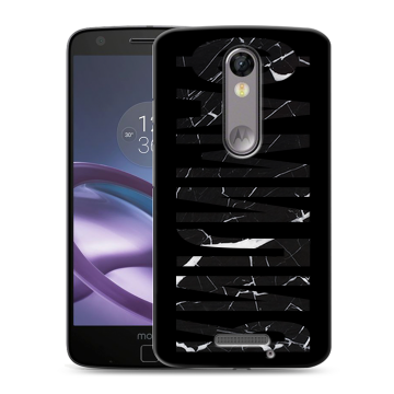 Пластиковый чехол на Lenovo Moto X Force с принтом ФАМИЛИЯ
